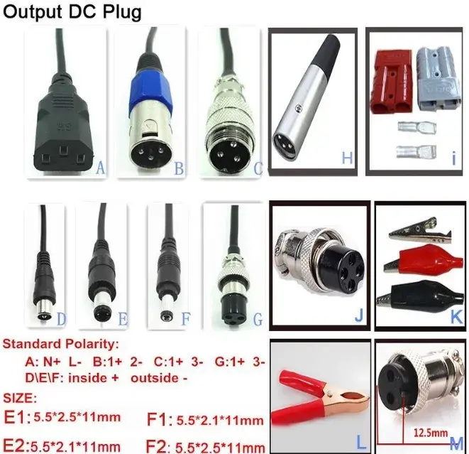 Output DC Plugs