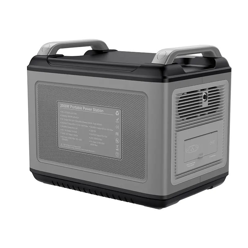 DK-SYD2000W-1997WH Huge Capacity 2000W Portable Power Station Solar Generator Energy Storage Power Supply LiFePO4 Battery Outdoor Large Power Bank