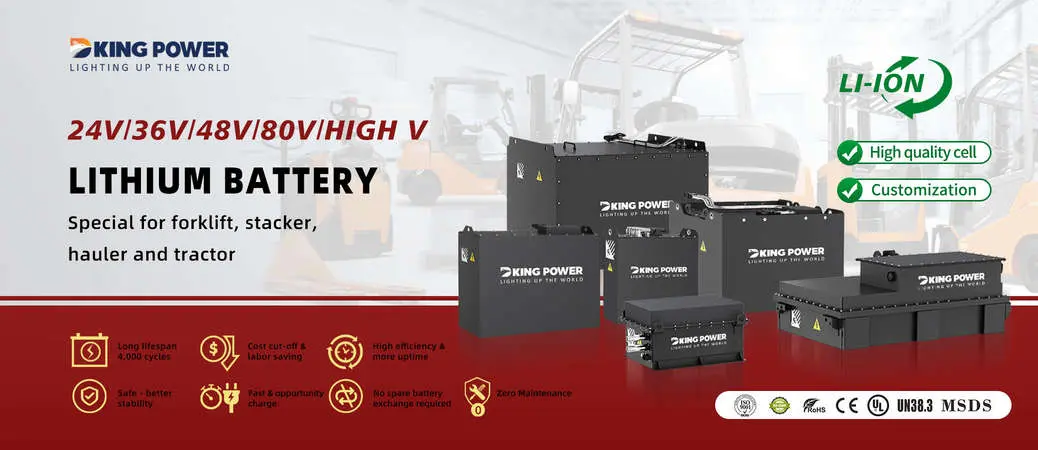 MOTIVE POWRFUL LITHIUM BATTERY FOR FORKLIFTS STACKERS JACKS STRACTORS 5