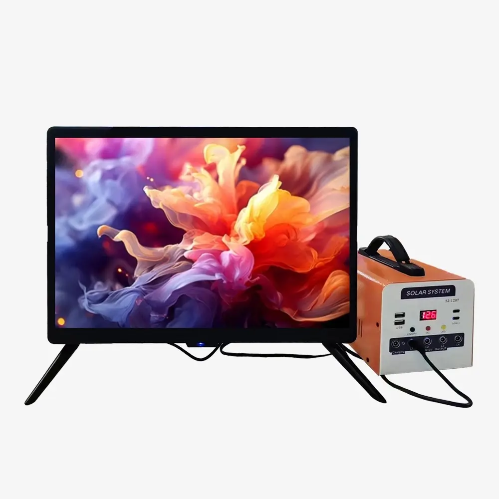 Solar Power 19″LCD TV Set With Battery Storage Pack