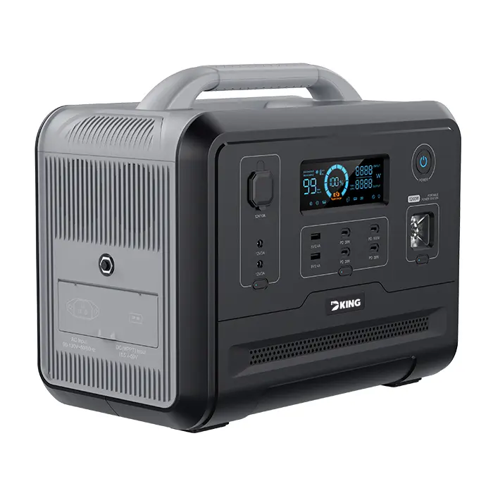 DK-SYD1200W-1248WH Potable Generator with LED Light Portable Power Station 1200W for Solar Panel for Camping and Outdoor Travel RV
