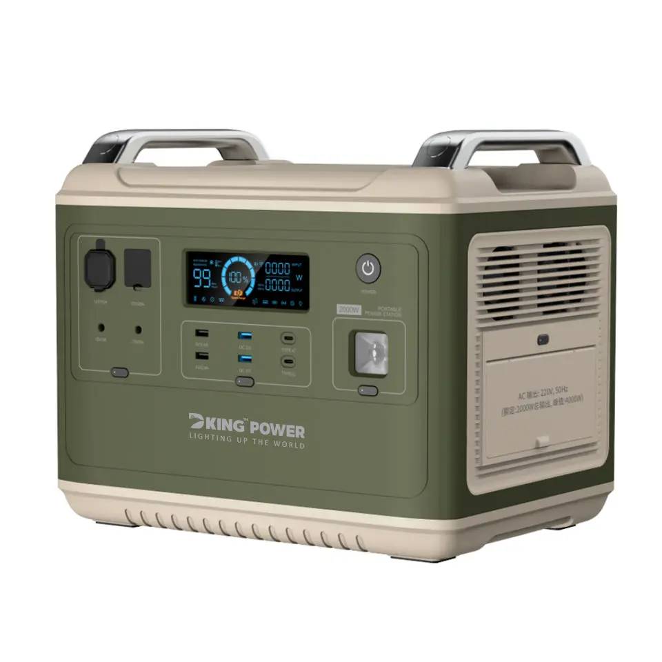 DK-SYD2000W-1997WH Huge Capacity 2000W Portable Power Station Solar Generator Energy Storage Power Supply LiFePO4 Battery Outdoor Large Power Bank