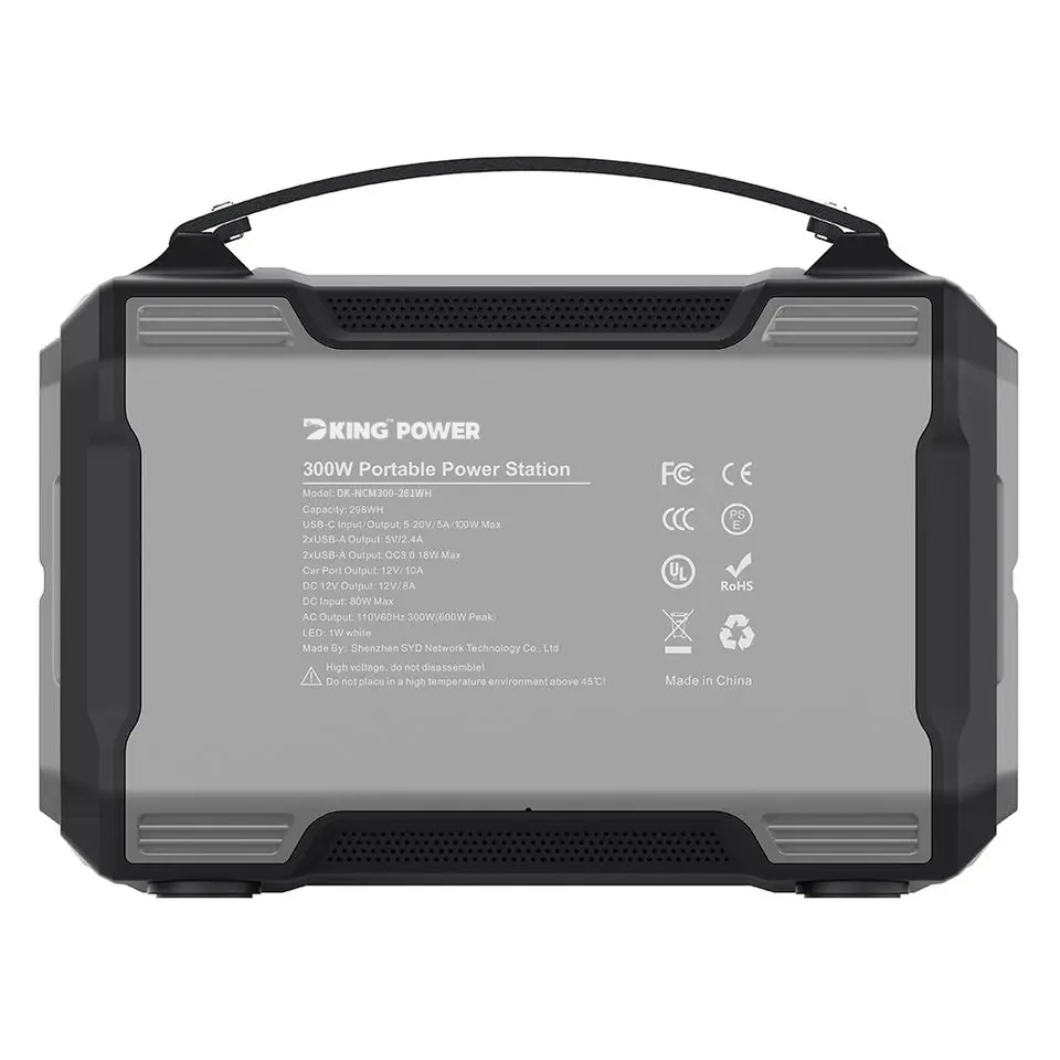 DK-SYD300W-281WH Huge Capacity 300W Portable Power Station Solar Generator Energy Storage Power Supply LiFePO4 Battery Outdoor Large Power Bank