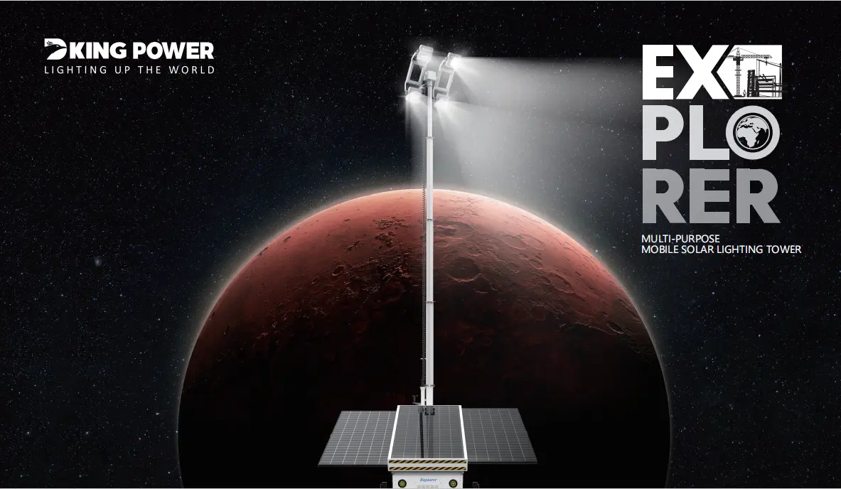 MOBILE AND LIFEABLE SOLAR LIGHTING VEHICLE TOWER 4