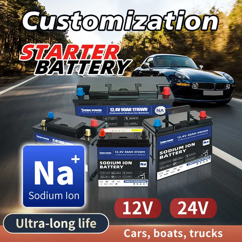 Sodium-Ion starter Battery 12v /24V ,Sodium starting Battery,Sodium lighting Battery,Sodium ignition Battery and generating Battery,  Na+ Sodium battery for car / marine / truck 