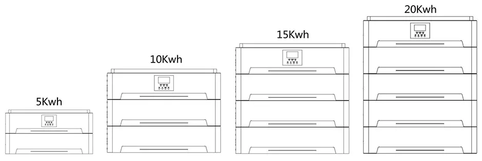 DK-SRS48V5KW STACK 3 IN 1 LITHIUM BATTERY WITH INVERTER AND MPPT