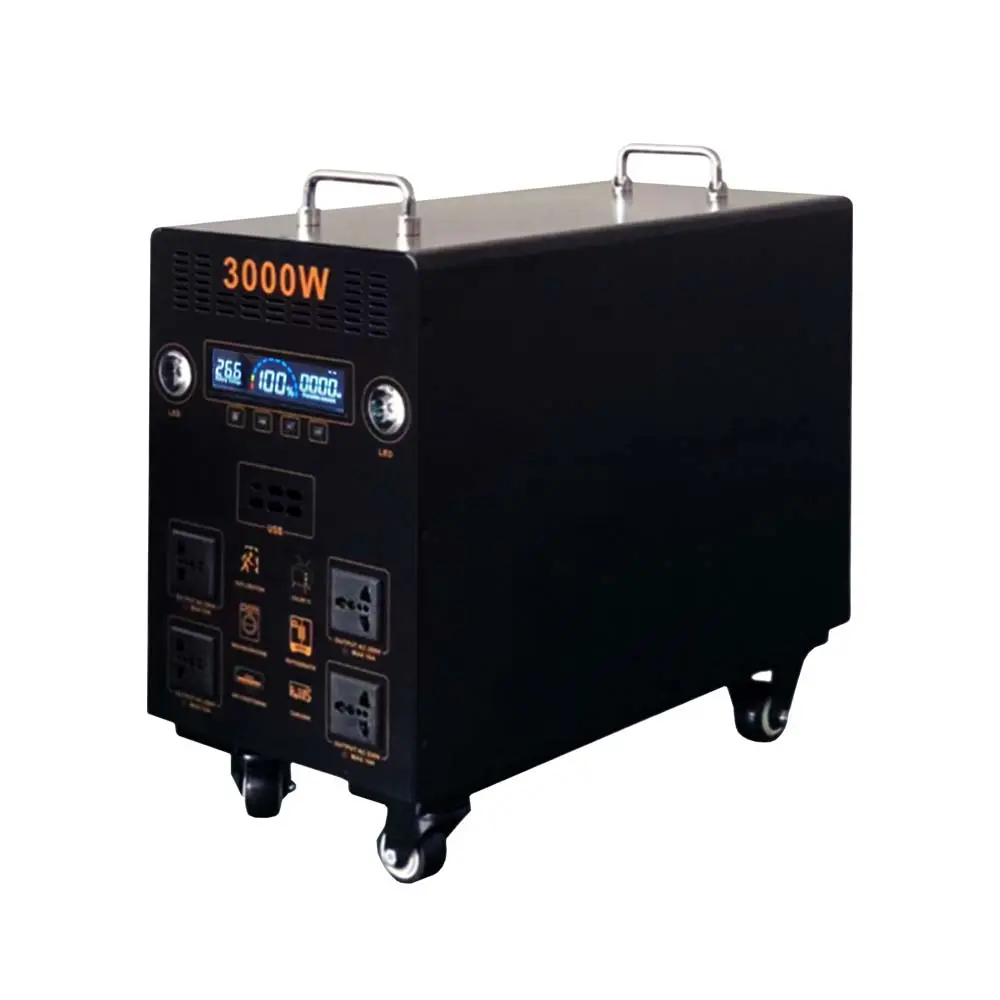 DK-B3200W Portable Solar Power Generator With Wireless Mobile Phone Charger Lithium Lifepo4 Solar Power Station