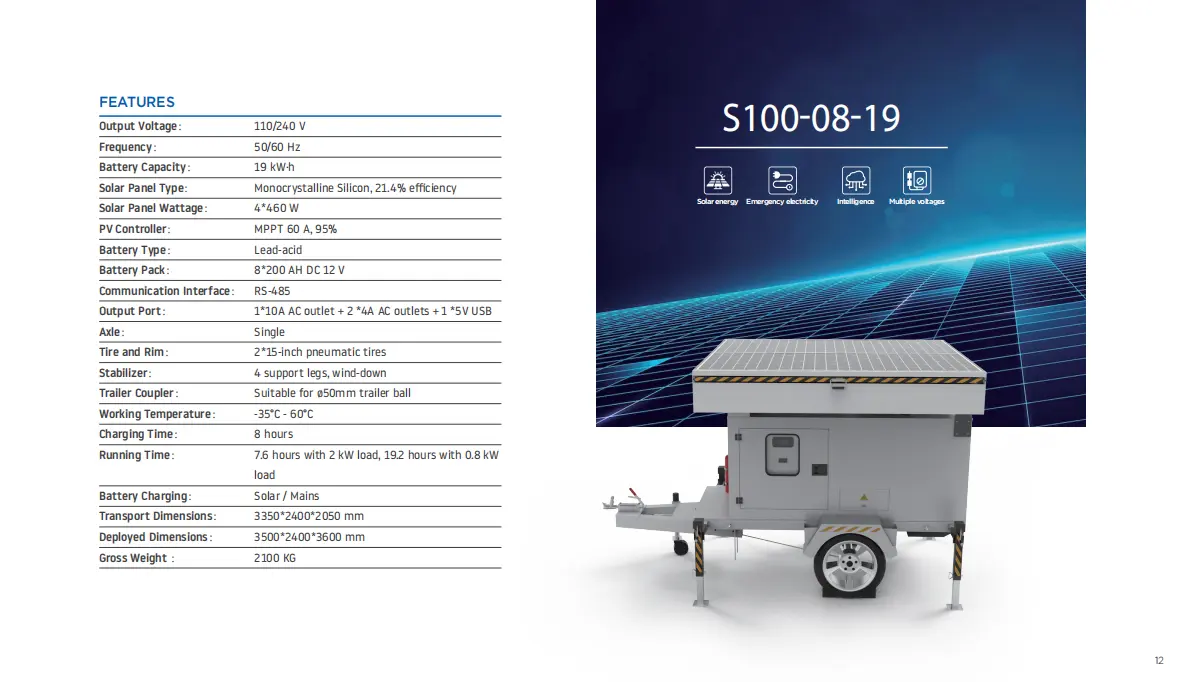 MOBILE AND LIFEABLE SOLAR LIGHTING VEHICLE TOWER 16